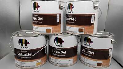 Caparol Capadur LasurGel 2,5L Eiche, Palisander, Nussbaum, Walnuß, Weiß