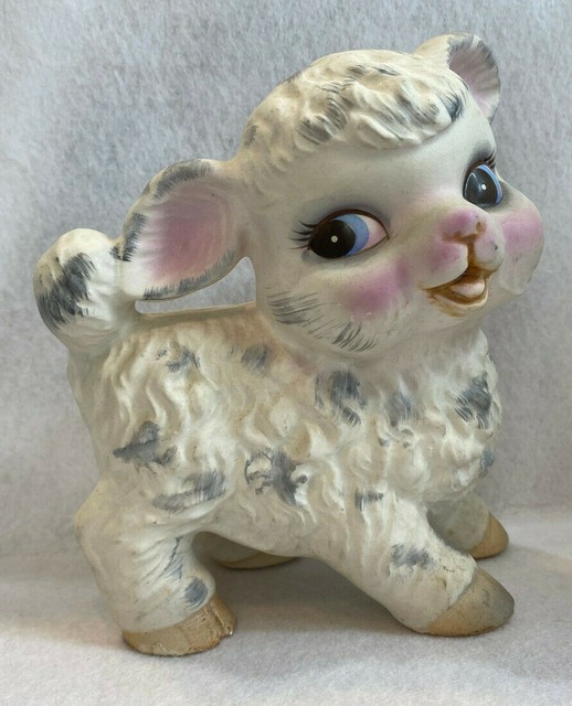Ceramic Vintage Lefton Lamb Sheep Baby Nursery Decor Planter # 199 | eBay