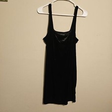 Urban Outfitters Tank Top Dress Velvet Velour Black Size XL