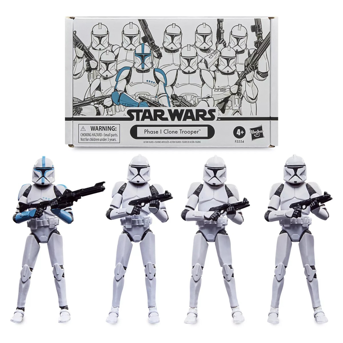 Star Wars The Vintage Collection Phase I Clone Trooper 4-pack