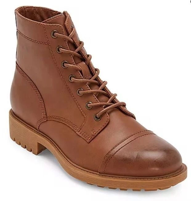 Mens Frye‎ James Brown Leather Lace Up Short Combat Ankle Boots Size 6.5 M GUC Mens Frye James Brown Leather Lace Up Short Combat Ankle  main image 3