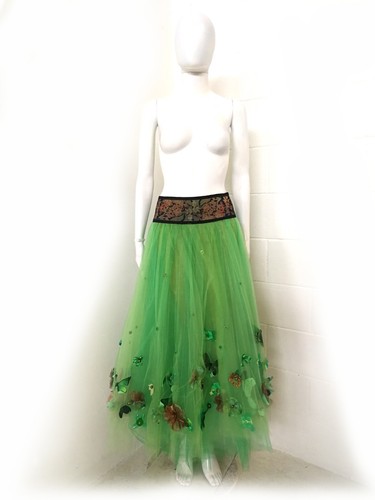 Tulle Skirt Long Woman Clothing Luxury Haute Couture Italian Brand Prom Dress - Picture 3 of 24