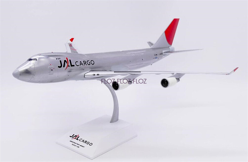 @*様 JCWings JAL CARGO B747-400F JA402J 1 www.JetCollector.com: JAL Cargo B747-400F polished, w/stand JA402J
