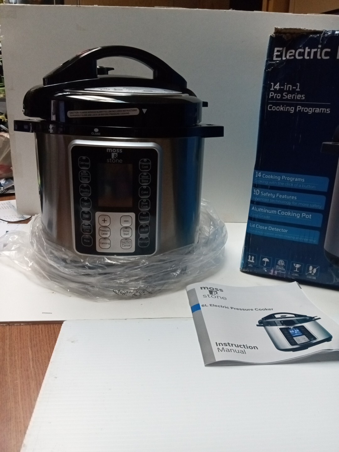 With Large Lcd Display, Stainless Steel