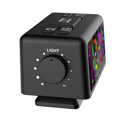 Schlummerfunktionale LED-Spiegeluhr in lebendigen RGB-Farben f??r einfache Anzei - Zdjęcie 6 z 15