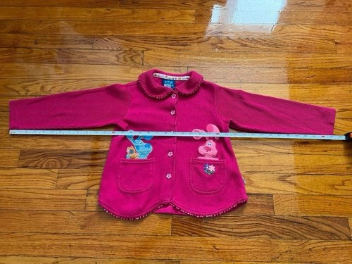 Vintage 1999 Pink Blues Clues Corduroy Button Up Jacket - Picture 10 of 10