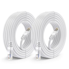 Cat 6 Ethernet Cable 25 ft 2-Pack - High-Speed LAN Cable Internet Cable Patch...