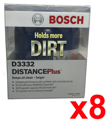 For 1975-2012 Hummer Isuzu Oldsmobile Pontiac OE GENUINE Oil Filter 8PCS D3332