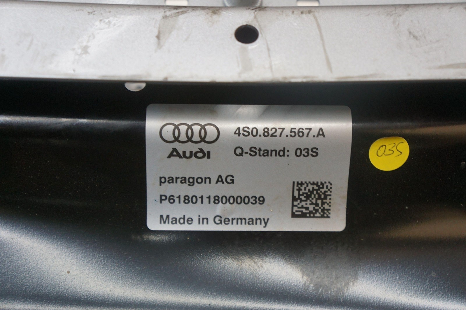 Front Underbody Skid Plate Undercarriage OEM 4S0825101A Audi R8 2016+ *Note*