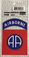 82nd Airborne AA Outside Window Vinyl Sticker DECAL D67-A - 4.25" x 2.75" New 
