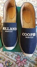 SCARPE ESPADRILLAS HOLLAND COOPER RIVIERA NERE UK 7 NUOVE IN SCATOLA costo 119€
