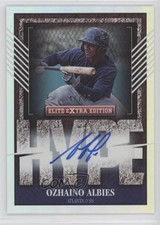 2015 Elite Extra Edition Hype Signatures 41/49 Ozzie Albies Ozhaino #11 Auto 1j2