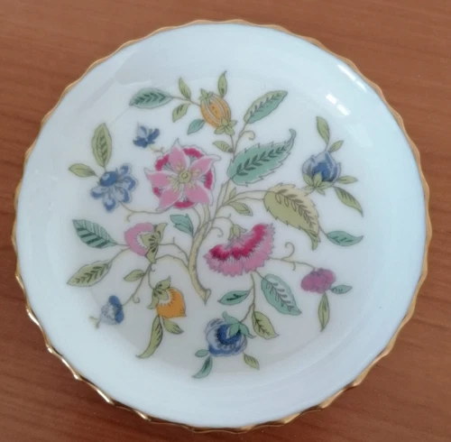 Minton “HADDON HALL” pin dish/trinkets/coaster, 9cm.  vgc unused? UK  1960-1980s