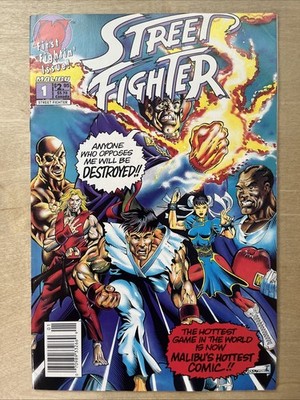 Street Fighter #1 Newsstand Variant (Aircel Comics Malibu Comics August 1993)