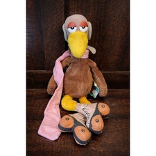 Vintage Disney Store Vulture Plush Roller Skates Pink Scarf With Tag Pre-Owned