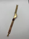 Vintage Seiko Half Moon 1F20-5D59 Gold Tone Quartz Watch AS-IS Repair Read