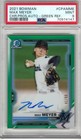 2021 Bowman Chrome Max Meyer Prospect Autographs #CPAMME Green Auto /99 PSA 9