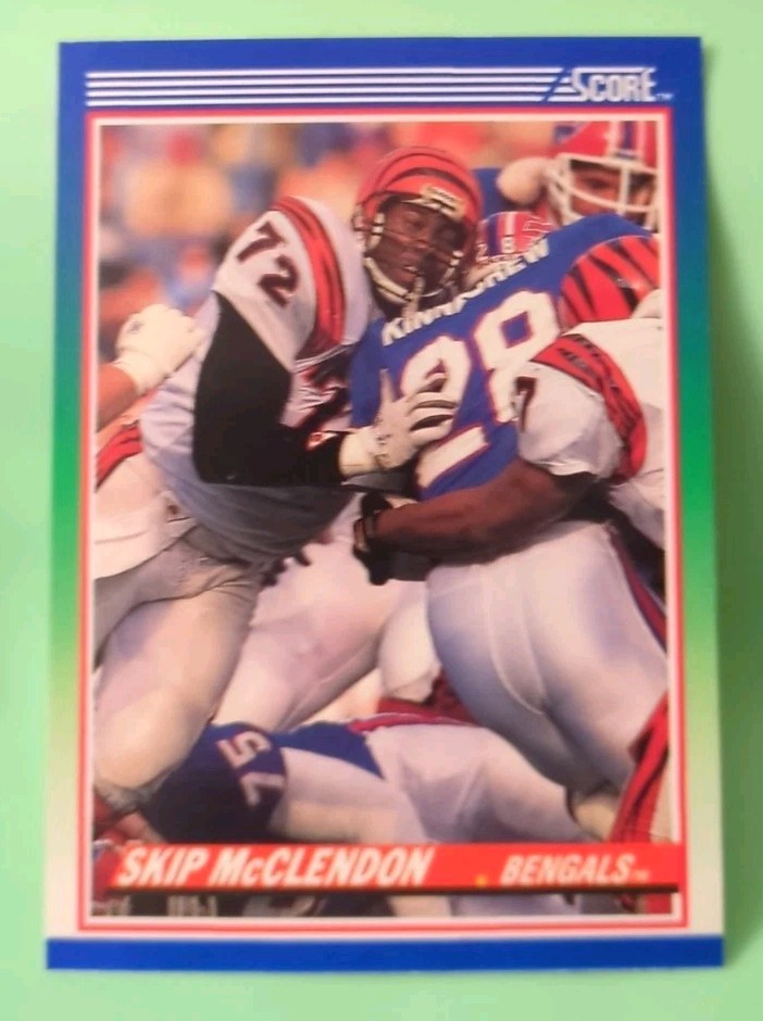 1990 Score - Skip McClendon #72 (RC) - Cincinnati Bengals 