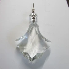 1O - 3 "ANCHOR AAA 30 % CUT LEAD CRYSTAL PRISM CHANDELIER LAMP PART BRONZE