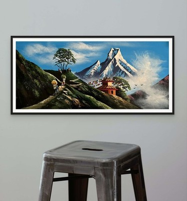 Sacred Ascent to Mount Fishtail   Acrylic Landscape Painting