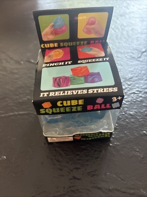 Cube Squeeze Ball Super Squish Stress Toy Fidget Sensory Squishy Solid New