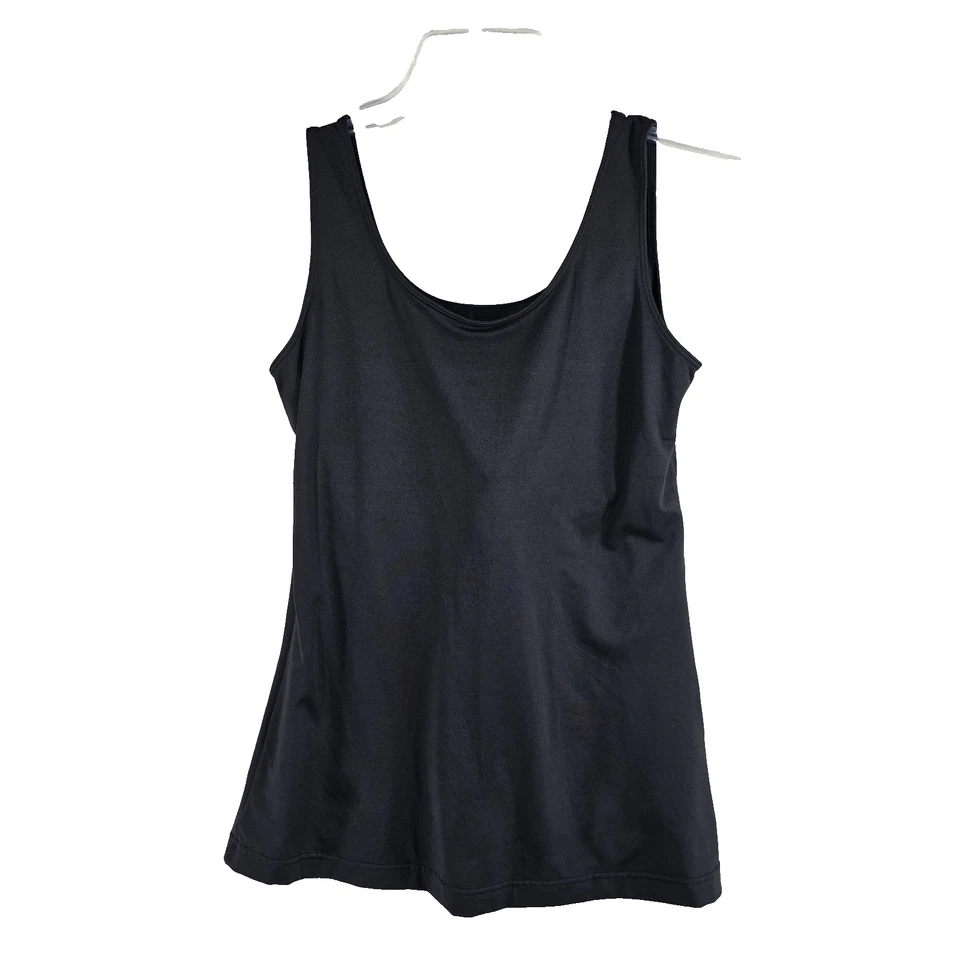 Sujetador Flexees para mujer negro con camisola moldeadora incorporado sin mangas correa ancha talla XL Foto 2 de 4