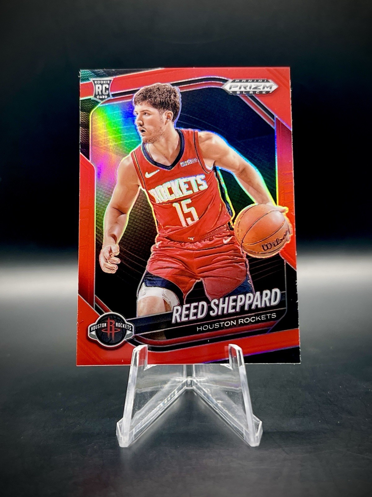 ❤️2024-25 Panini Prizm Black #145 Reed Sheppard True Red /299 Rookie RC