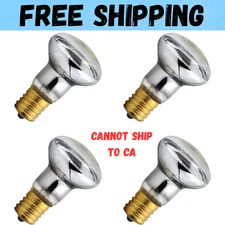 4 Pack Lava Lamp Bulb 120V R39 E17 30W Reflector Type Bulb,Glitter Lamps Bedroom