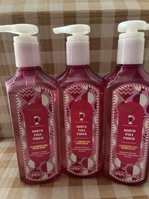 BATH AND BODY WORKS X3 NORTH POLE PUNCH GEL HAND SOAP