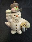 Lenox 1998 Annual Snowman A Frosty Morning Christmas Ornament Orig Box  4" — photo 1