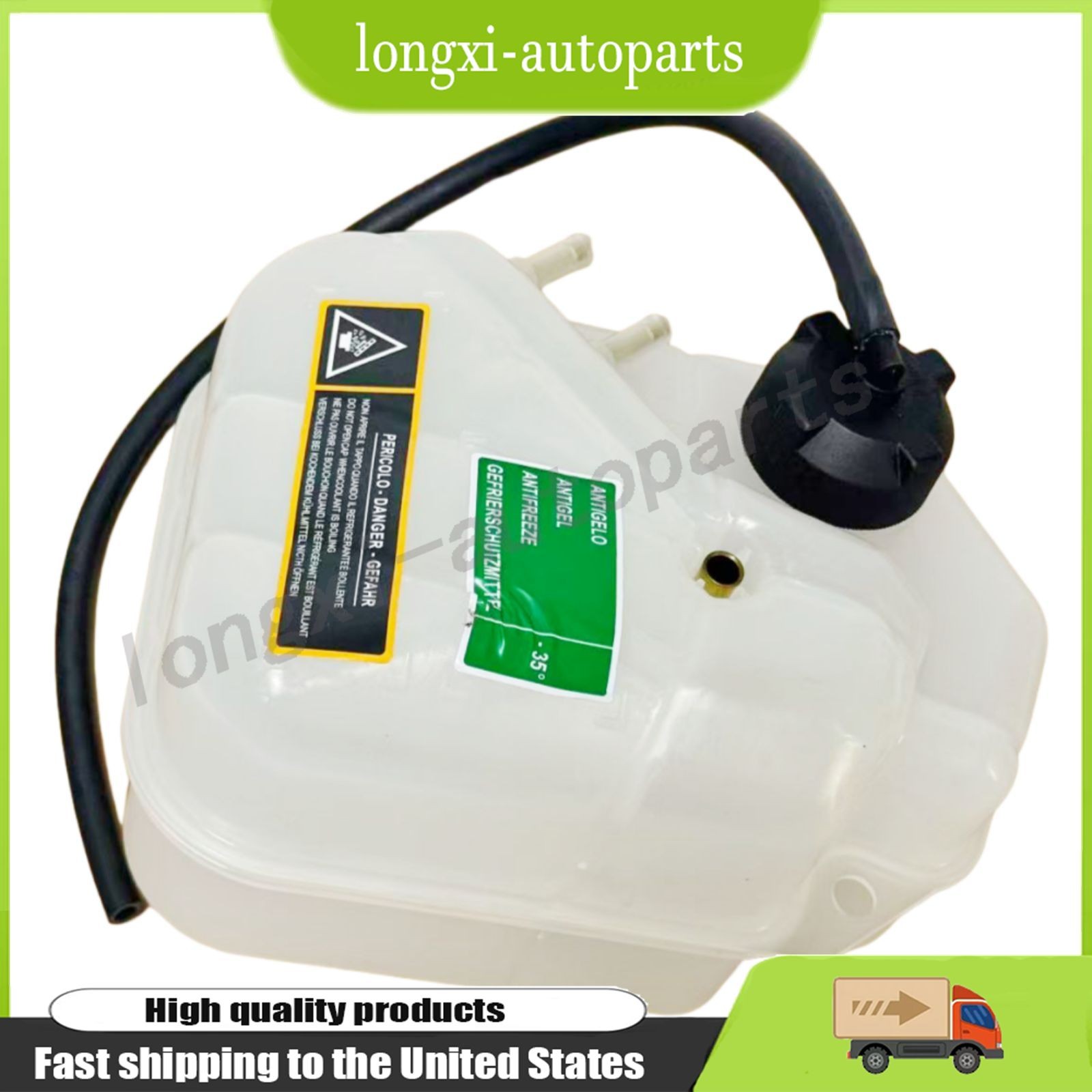 NEW For Maserati Quattroporte 2003-2012 4.2L 4.7L 296547 Coolant Expansion Tank