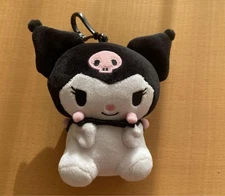 Korean Daiso Exclusive Kuromi Plush Keychain