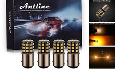 2057 2357 7528 BAY15D LED Bulbs Amber Yellow, 12-24V Super Bright 1000 1157