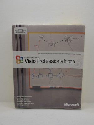 NEW SEALED Microsoft Office Visio Professional 2003 RETAIL Box