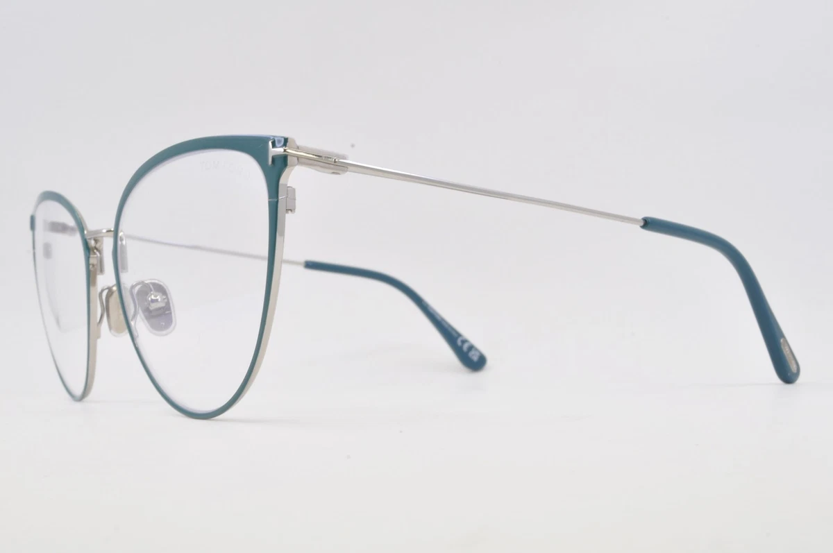 TOM FORD Eyeglasses FT5840-087-56 Size 56/18/cateye BRAND NEW W CASE Tom Ford Blue Metal Eyeglass Frames for sale | eBay main image 2