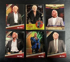 Ric Flair - Lot of 6 Different 2010 Topps Chrome &  Tristar WWE Cards - see info