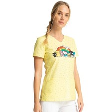 Hello Kitty Tooniforms Sanrio V Neck Scrub Top Size S Women