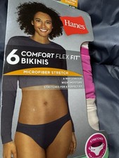 Hanes Women's Comfort Flex Fit Bikinis - Multicolor - Size 8 XL - New