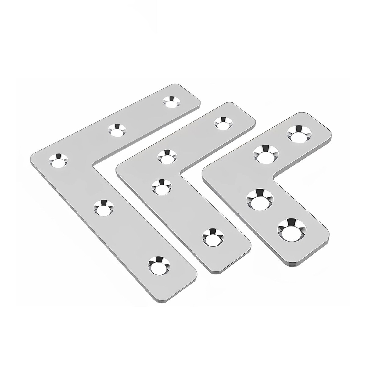 CORNER PLATES FLAT L SHAPE 90 DEGREE RIGHT ANGLE BRACKET JOINT FIX