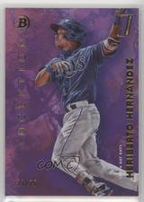 2021 Bowman Inception Fuchsia Foil 23/75 Heriberto Hernandez #69 0ps7