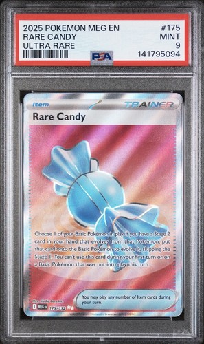 Rare Candy graded PSA 9 for sale on eBay