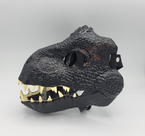 2017 Mattel Jurassic World Indoraptor Dinosaur Head Face Mask Black Working Jaw
