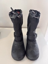 Kamik Snow Boots Little Kids Size 12 Waterproof Insulated Black Winter Snow