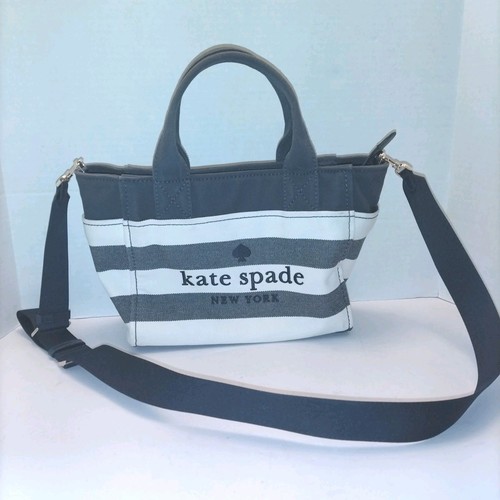 KATE SPADE Navy Striped Jett Beach Time Striped Small Tote - 第 1/3 張圖片