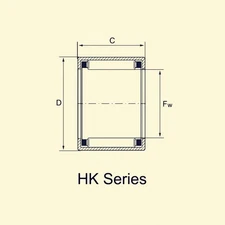 10Pcs HK1812 (HK182412) Needle Roller Bearing Bearings 18 x 24 x 12mm [M_M_S] {