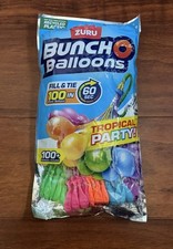 Zuru Bunch O Balloons Tropical Party Self-Sealing Water Balloons 100 Count, Open