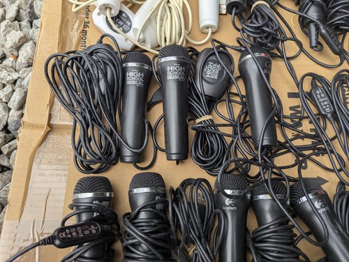 Lot de 42 microphones PS2 PS3 Wii Xbox 360 Joblot Logitech Guitar Hero Rockband - Photo 3/12