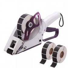 Target Paster Tape Gun, Manual Applicator Label Applicator with 2 Rolls Squar...