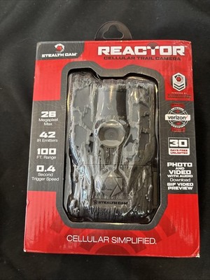 Stealth Cam Reactor Cellular Trail Camera, 26 Megapixels, STC-RATW V2 Open Pack