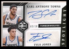 Karl-Anthony Towns/Tyus Jones 2015-16 Panini NBA Spotlight #LD-MTR 2/10